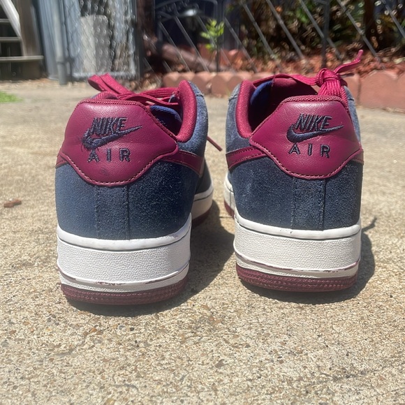 Nike Air Force 1 Low Midnight Navy Deep Garnet 2014 - Picture 10 of 13
